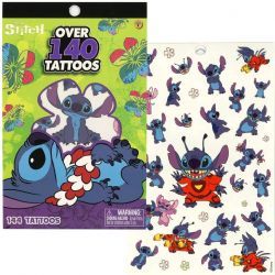 BLOC DE TATOUAGES STITCH DISNEY 4 FEUILLES